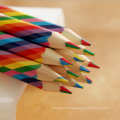 4 in 1 colorful core rainbow wooden color pencil